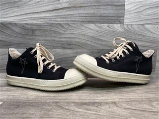 Rick Owens DRKSHDW Luxor Low Pentagram Black Pearl Size 9 w